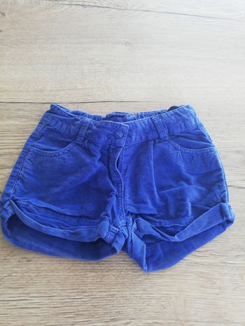 Short velours fille 8 ans