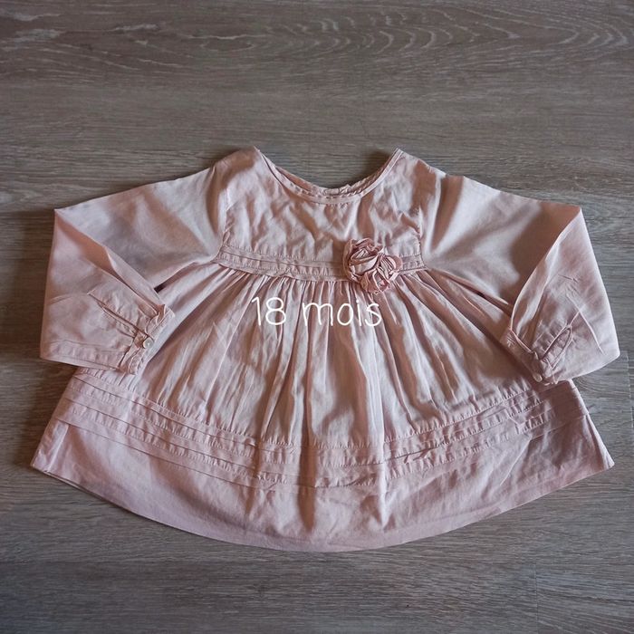 Magnifique blouse jacadi 18 mois vieux rose
