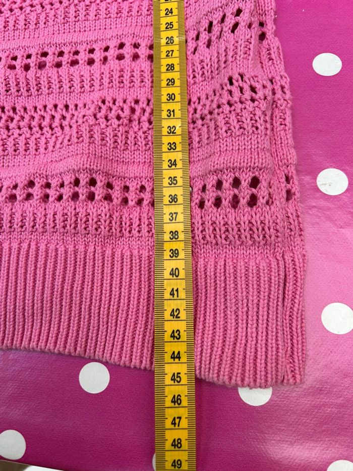 Pull été façon crochet rose fille coton - h&m 158 164 cm 12 14 ans - photo numéro 10