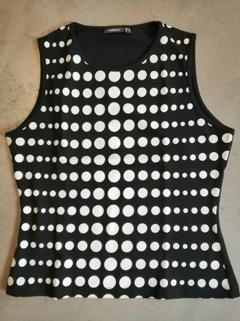 Top sans manches noir et blanc Taille M Mexx