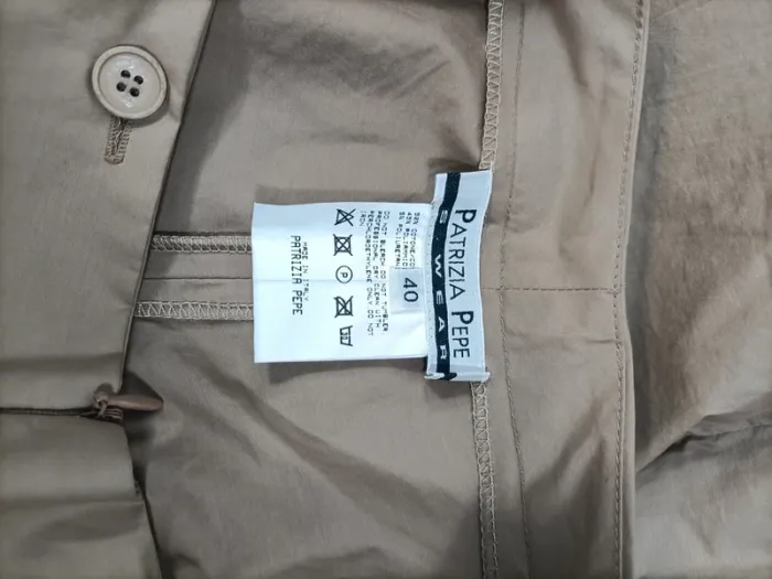 Pantalon évasé - palazzo beige - Patrizia Pepe  A064 - photo numéro 5