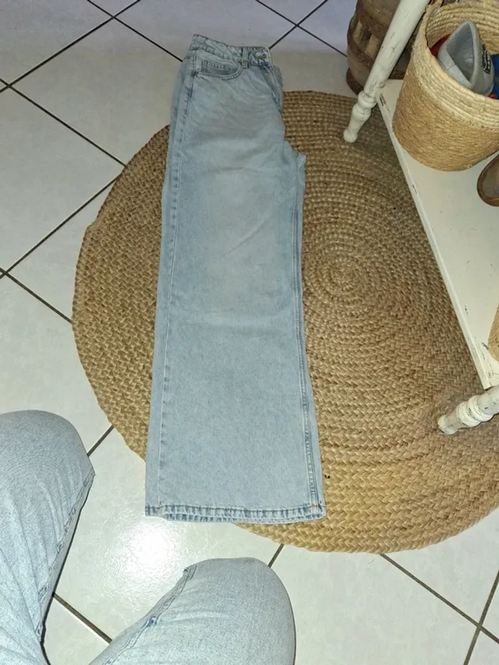 Pantalon taille haute, bas large patte d'éléphant - photo numéro 2