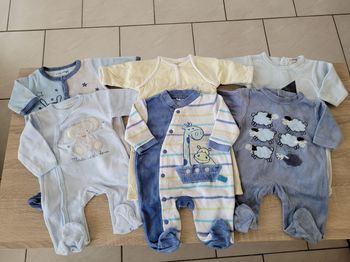 Lot de 6 pyjamas garçon en 1 mois
