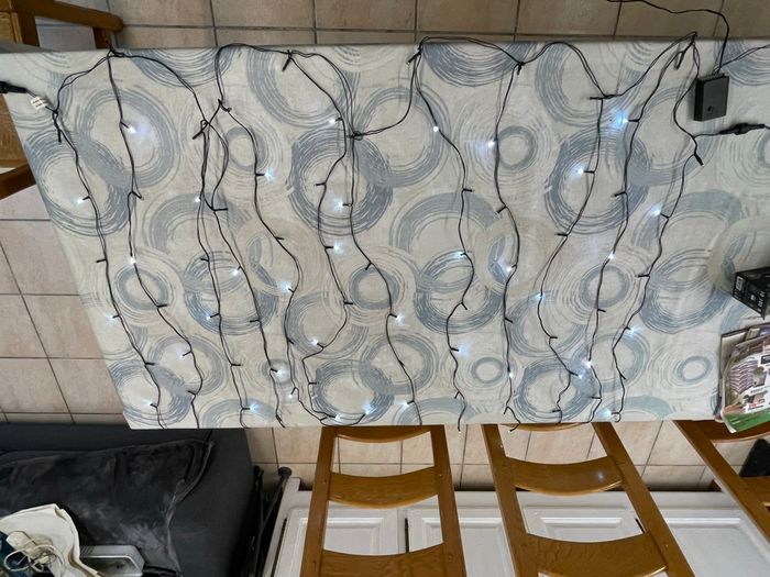 Guirlande rideau lumineux