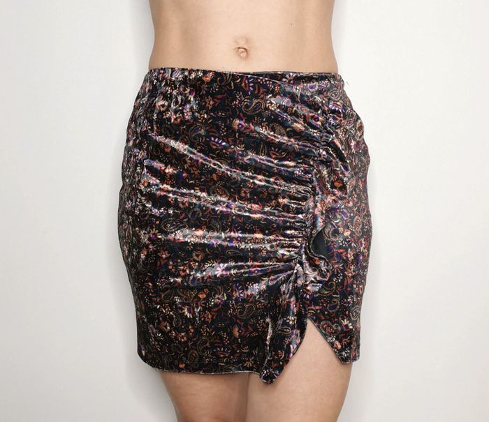 Mini jupe aspect velour Cache Cache Taille 36 neuve