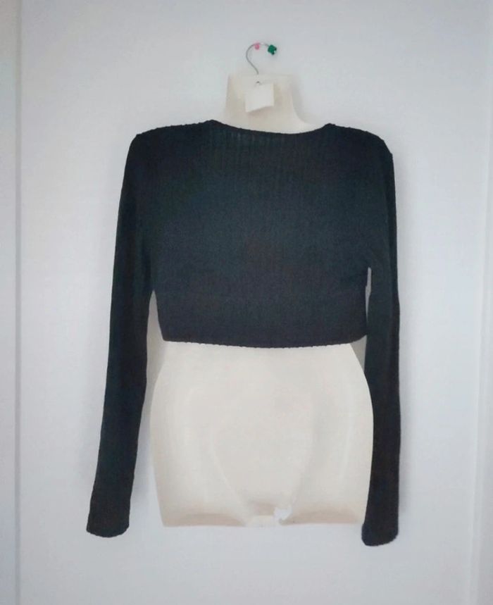 Pull léger crop top / court femme - photo numéro 2