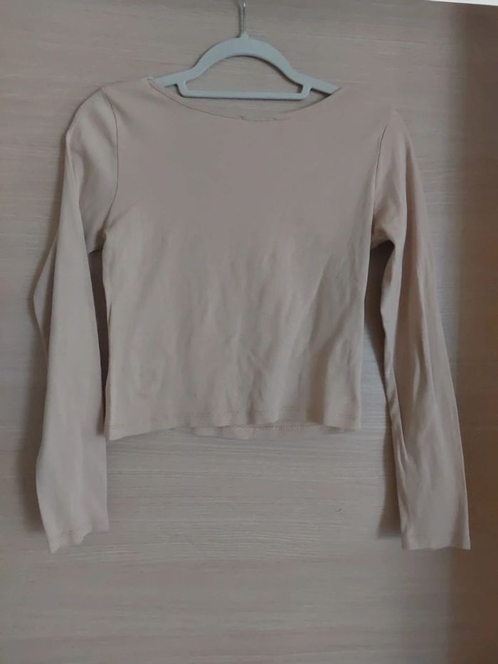 Top beige  manches longues - photo numéro 3