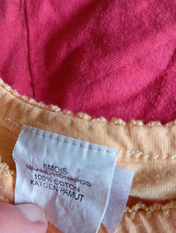 Lot de 2 T-shirt 6 mois - photo numéro 2