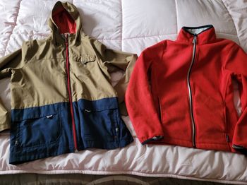 coupe vent avec son polaire amovible 3en1 queshua 12ans (12e)