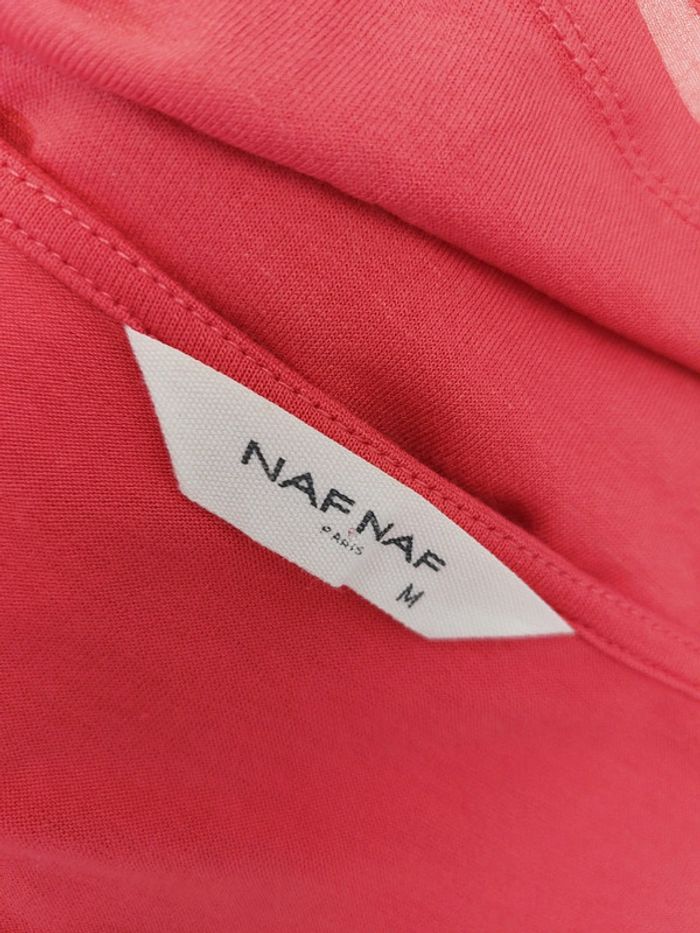Débardeur fluide bi-matière corail naf-naf taille M - photo numéro 4