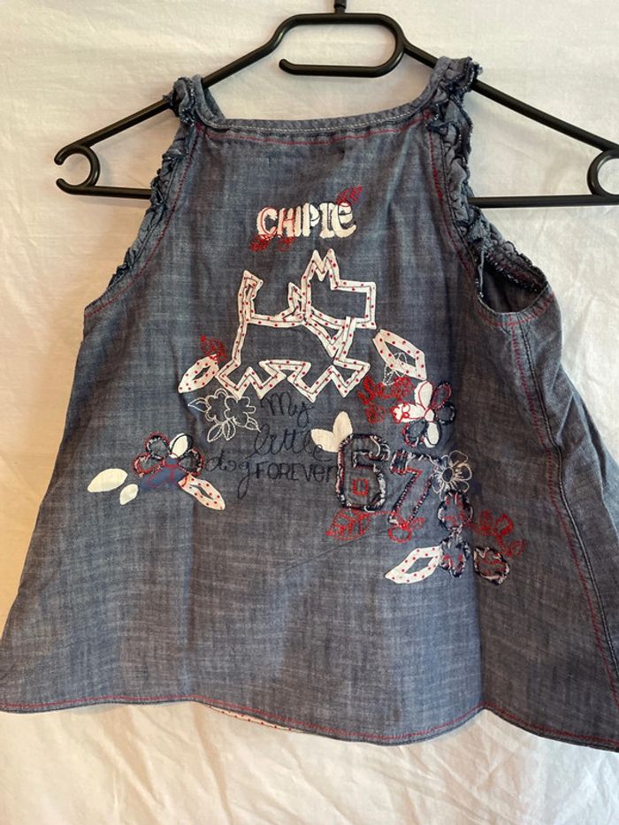 Haut en jeans 6 ans chipie - photo numéro 3