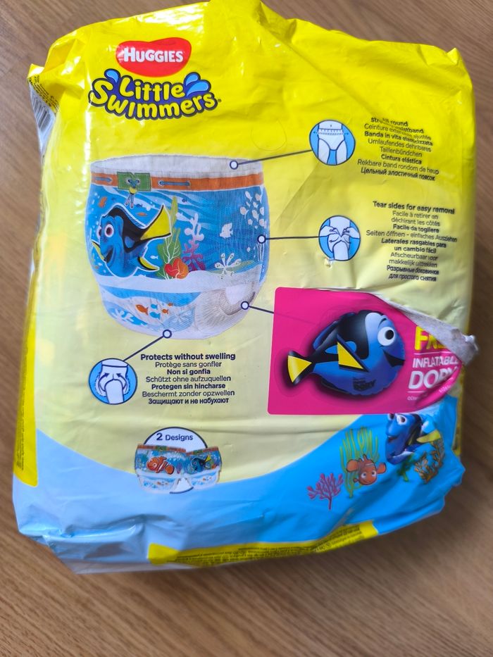 16 couches de piscine taille 5-6  12-18 kg marque huggies - photo numéro 3