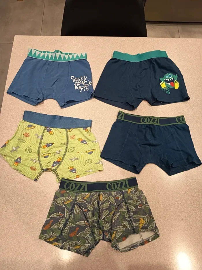 Lot de 5 boxers 5 ans