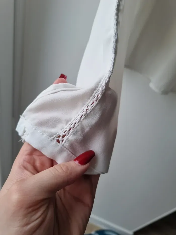 blouse manches longues dentelle et crepe jennyfer - photo numéro 3