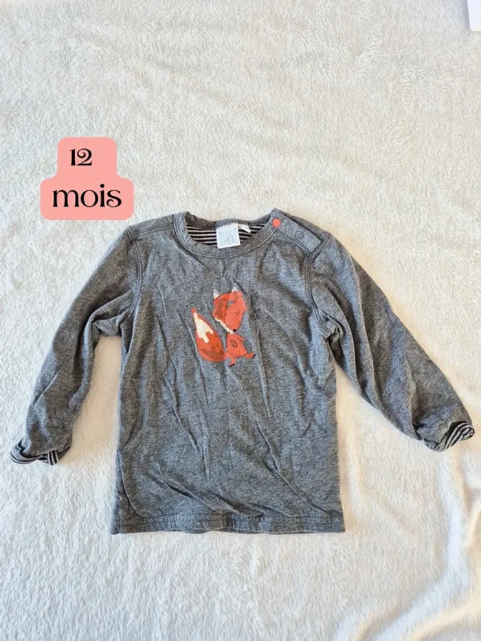 Pull léger 12 mois renard