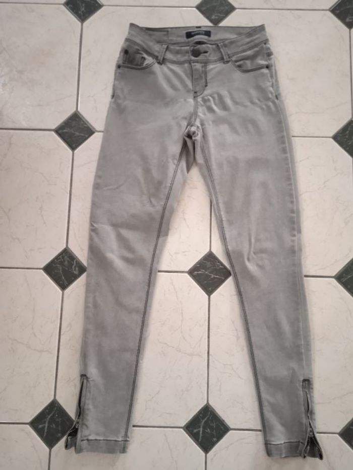 Jeans slim femme gris Bonobo - 36