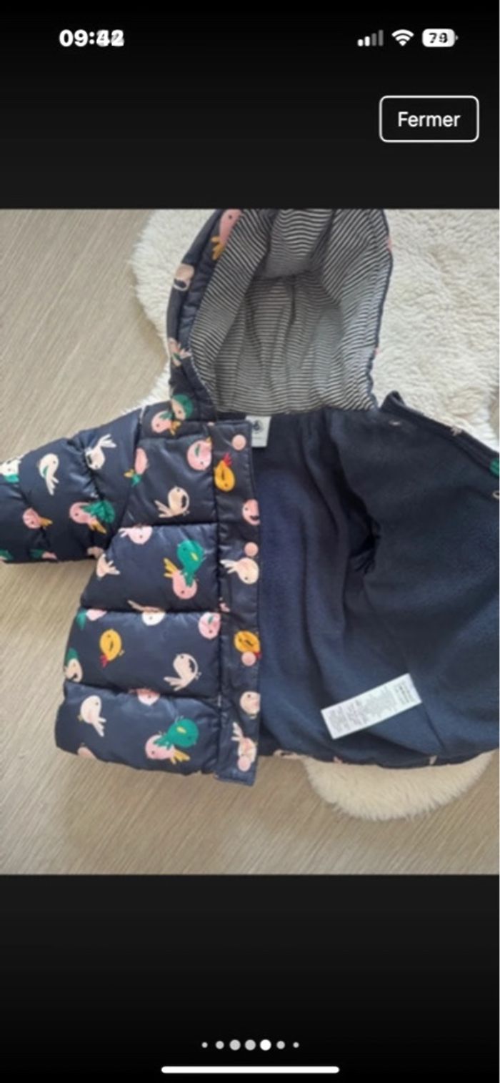 Doudoune comme neuf petit bateau 6 mois - photo numéro 5