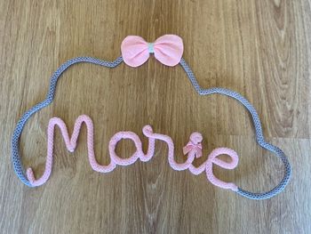 Prénom décoration tricotin Marie neuf