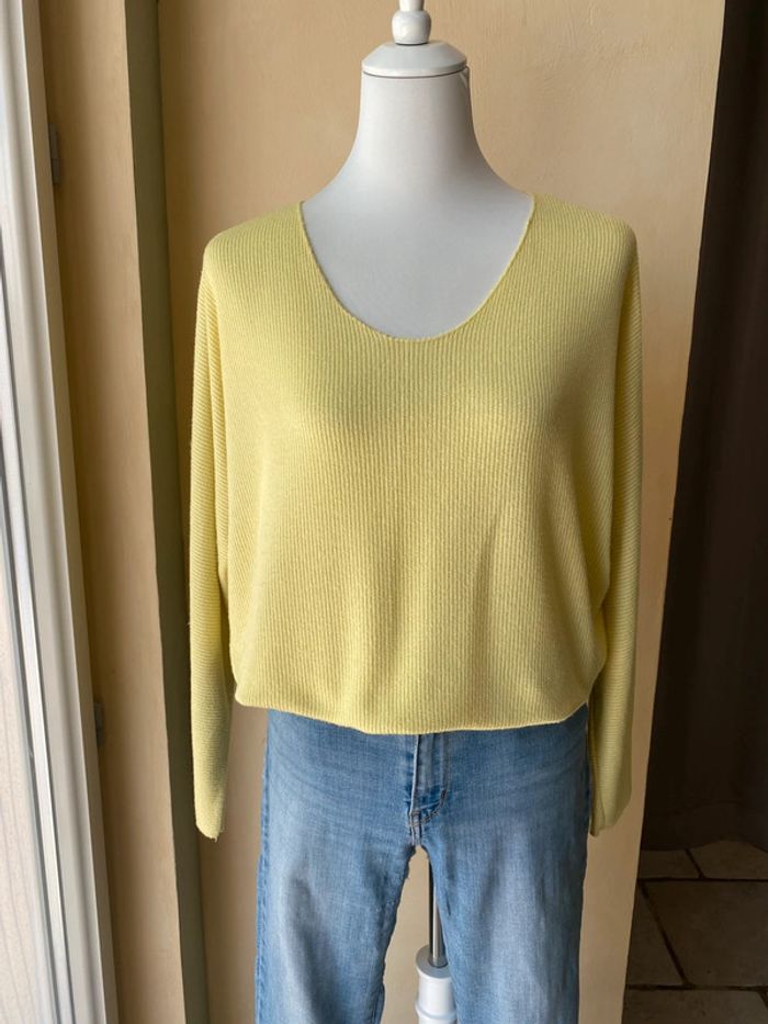 Pull jaune pastel New Collection TU