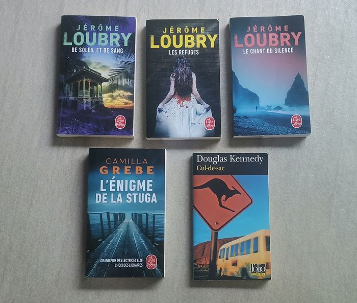 5 Thrillers - format poche -  Grebe / Kennedy / Loubry