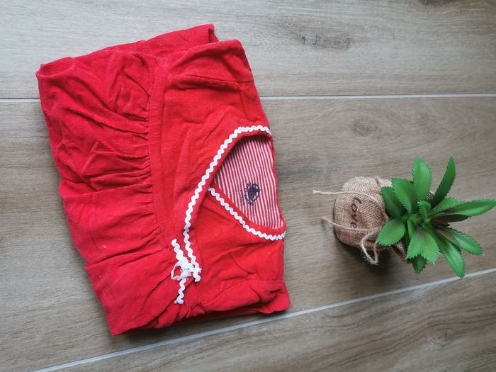 Robe velour rouge Petit Bateau 3 mois - photo numéro 2