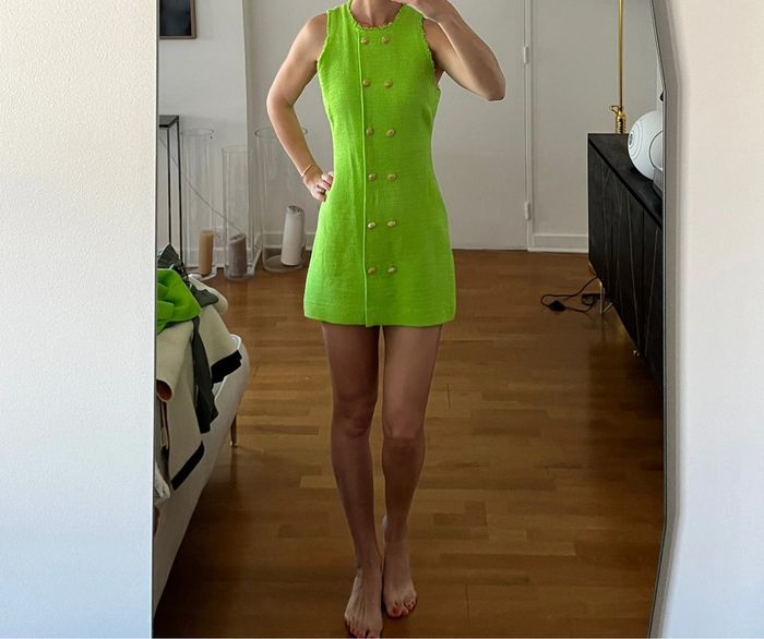 Robe courte en tweed Zara