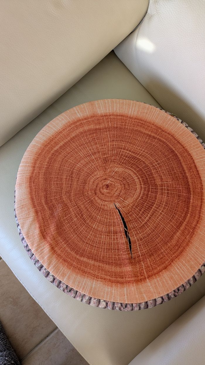 Pouf tronc d' arbre - photo numéro 4