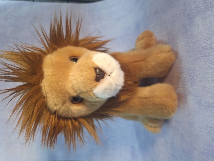 Peluche magnifique Lion zoo par de Beauval