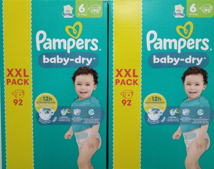 Paquet de 184 couches Pampers taille 6 neuf