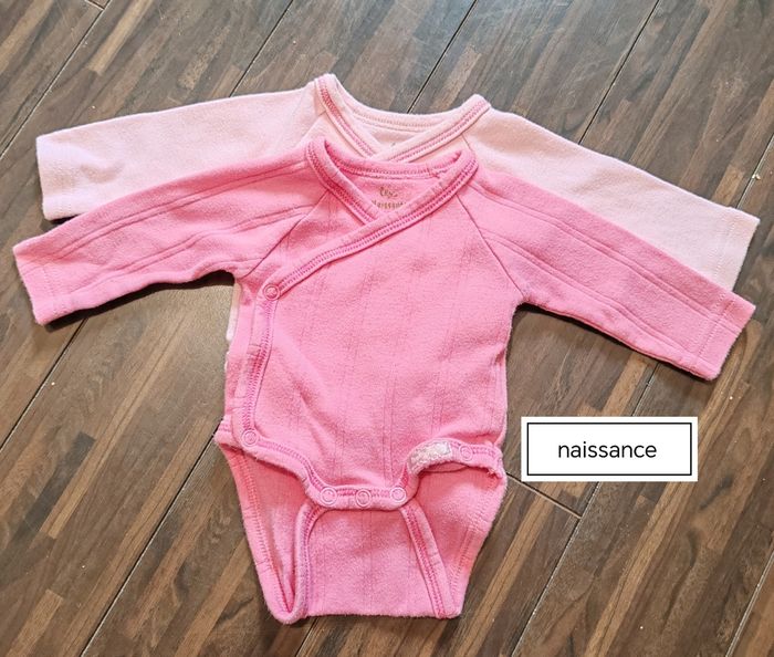 Lot de deux bodies naissance