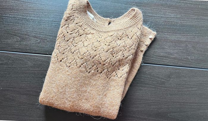 Pull ajouré avec alpaga - photo numéro 3