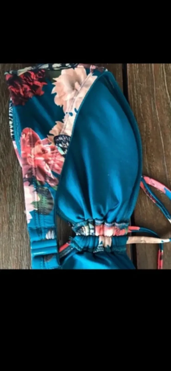 Haut de maillot de bain fleuri, taille XL, Morgan - photo numéro 3