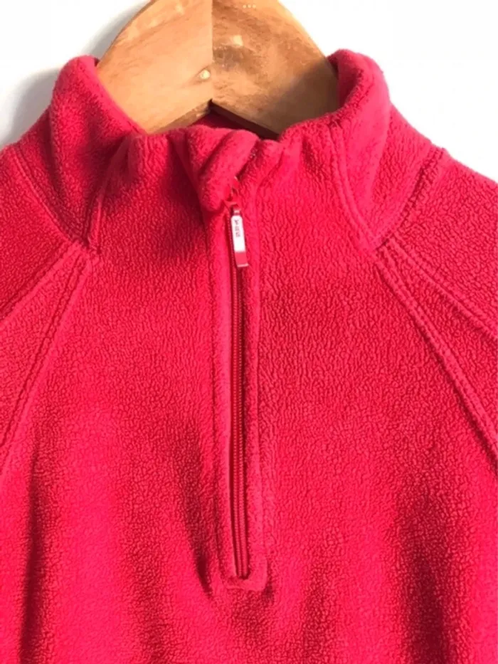 Pull Quechua polaire rouge framboise taille XS - photo numéro 2