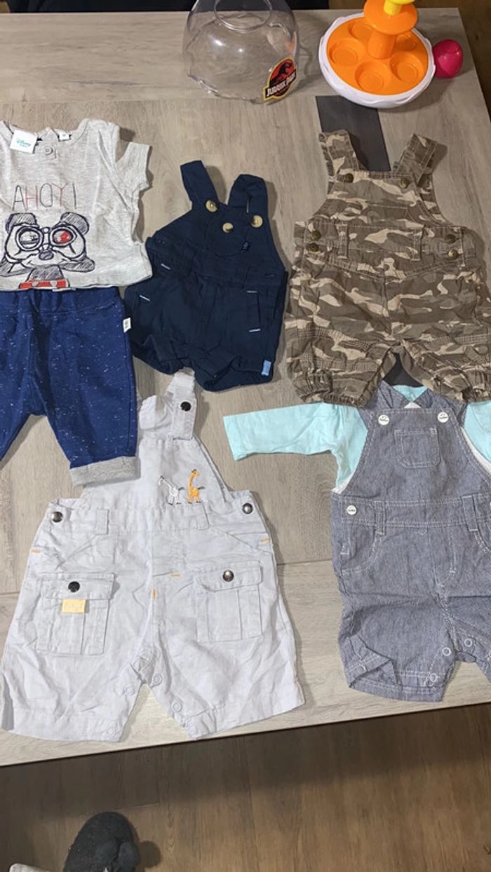 Salopette short tshirt