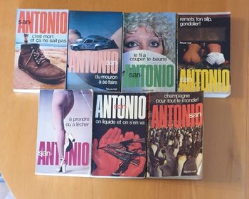 San-Antonio : Lot de 7 livres en bon état
