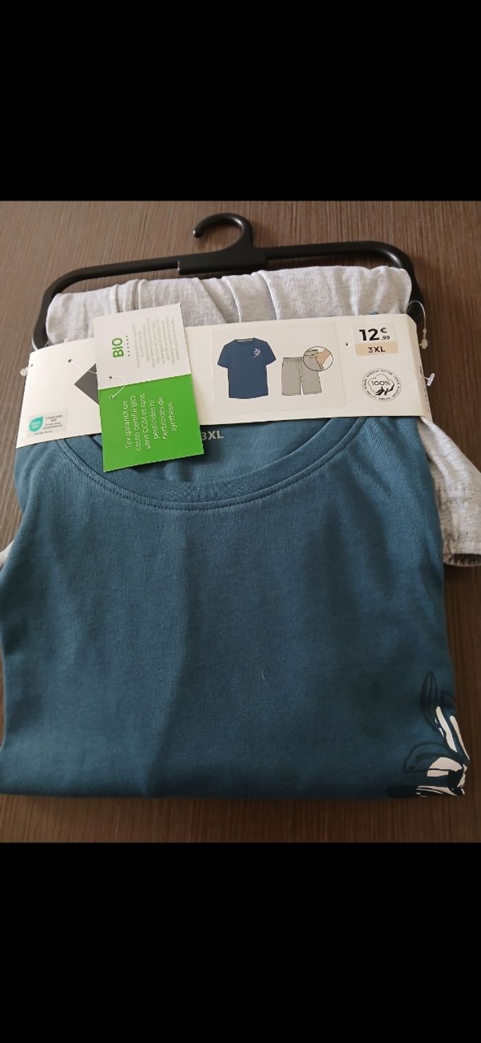 Ensemble pyjamas short homme tex 3XL - photo numéro 1