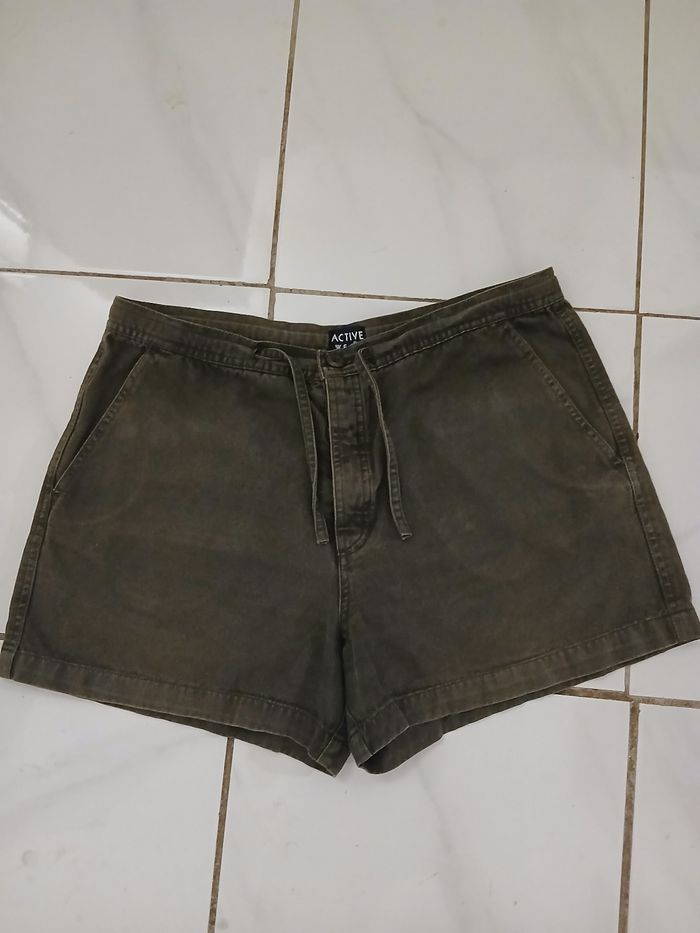 Short d ete femme en coton taille 44 marque active couleur vert fonce