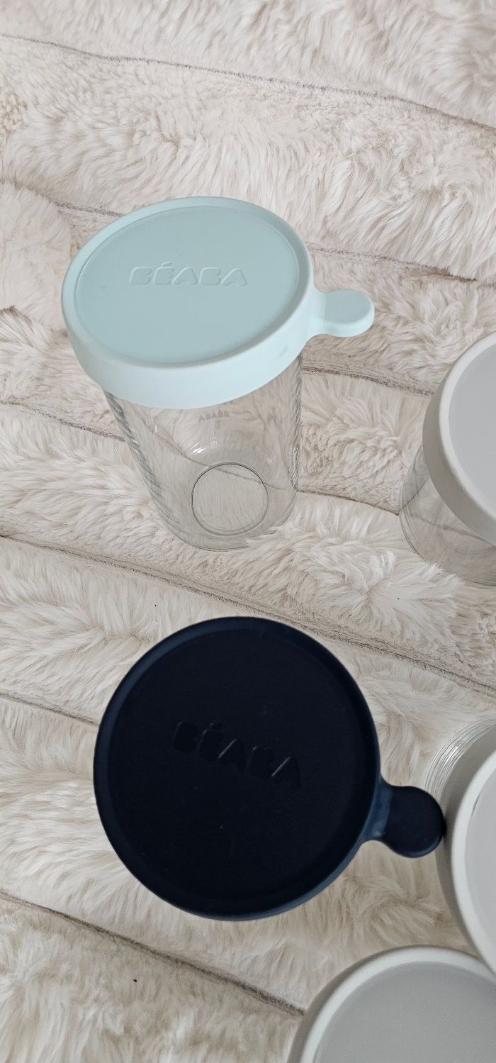 Lot de 8 pots en verres Béaba différents formats - photo numéro 2