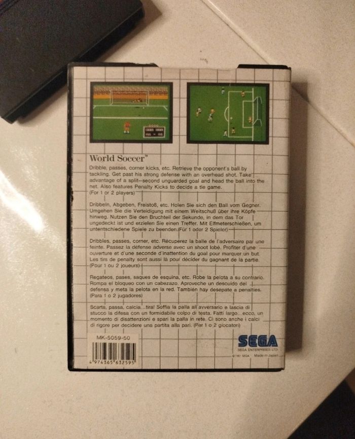 World soccer master system sega - photo numéro 3