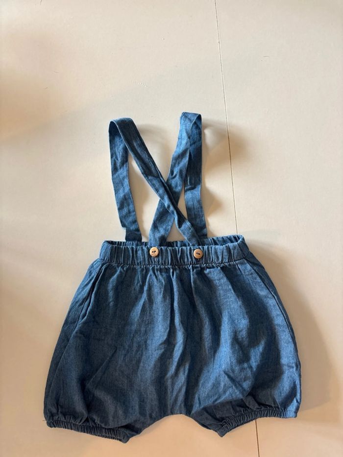 Short bloomer bretelles Little Celebs 6 mois