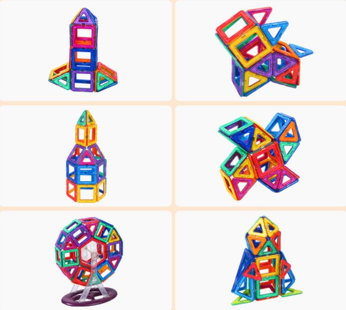 Blocs de construction magnétiques 136 pièces - photo numéro 4