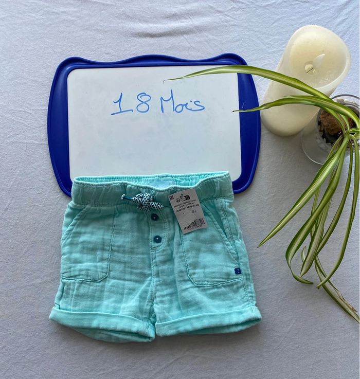 Lot 1 Short Neuf & 4 shorts TBE - Obaïbi, DPAM & autre - 18 mois - photo numéro 2