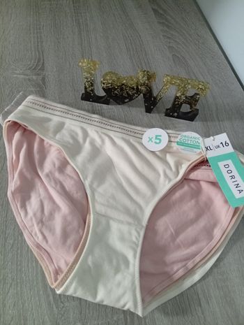 Joli lot de 5 culottes coton organic