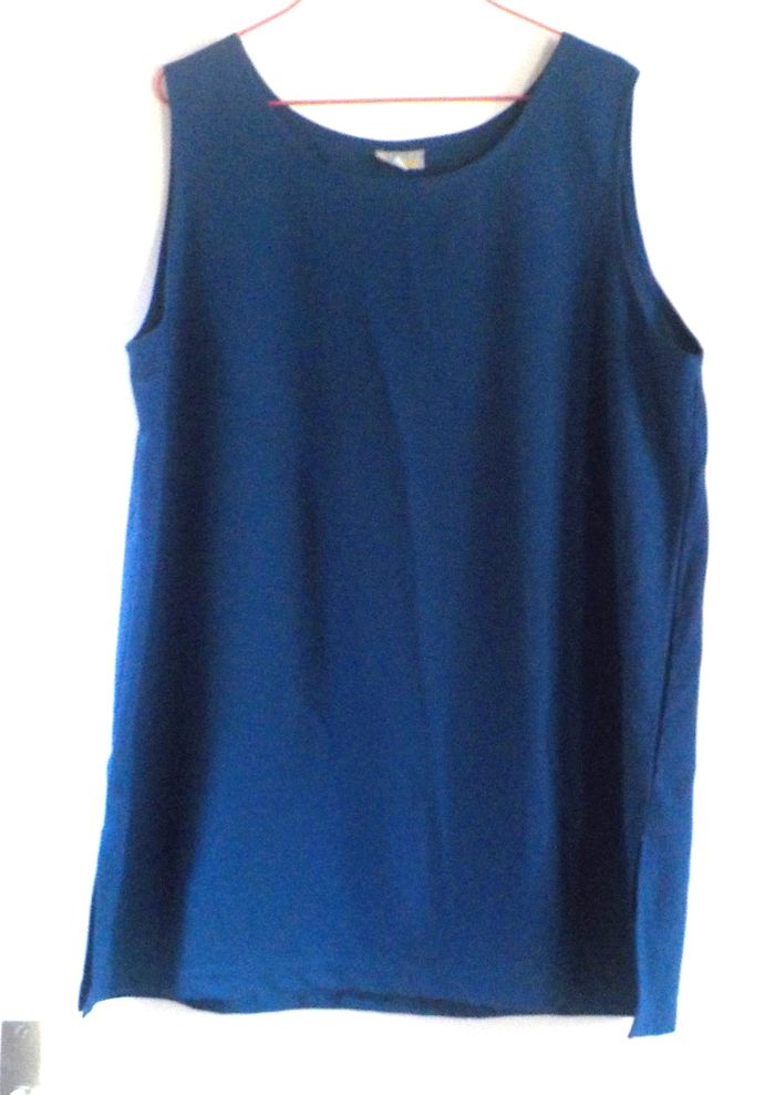 DEBARDEUR FEMME "BLEU BONHEUR" BLEU TAILLE 50