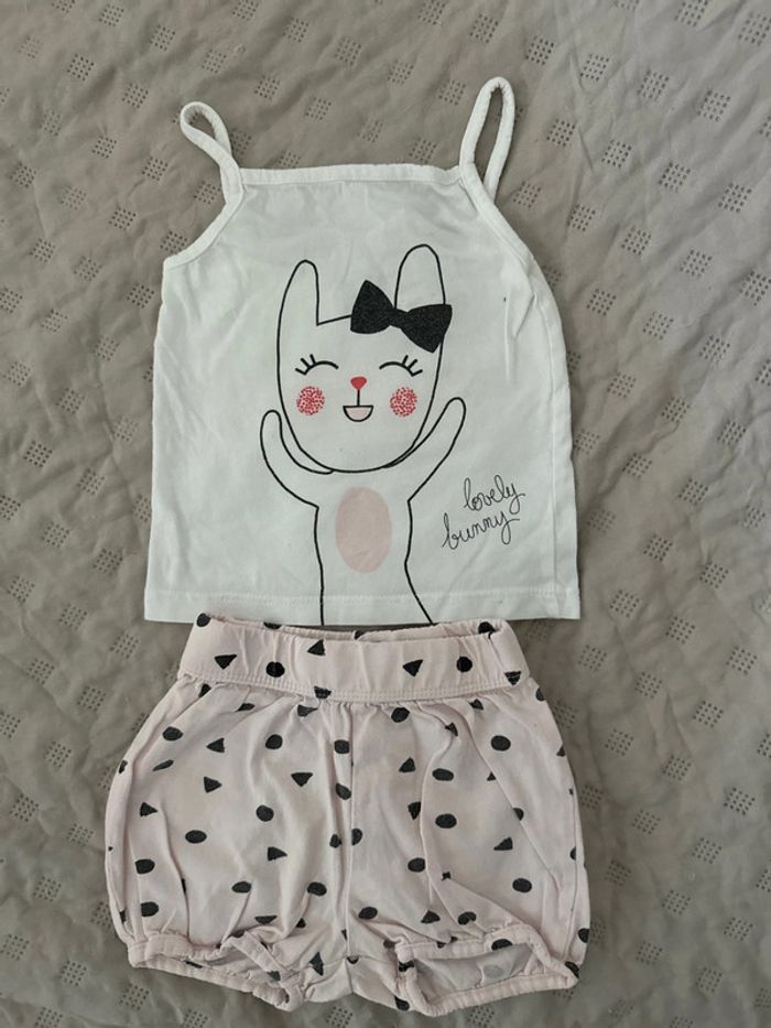 Pyjama 2 pièces Kiabi 12m tbe