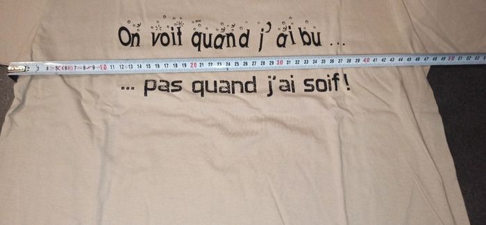 T shirt humour " On voit quand j ai bu" - photo numéro 4
