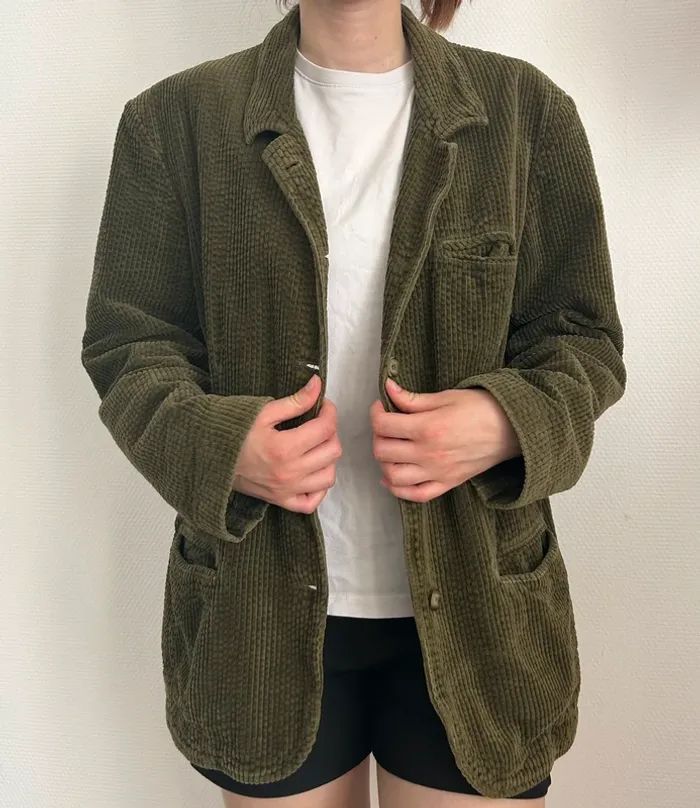 Blazer oversize 100% coton vintage - photo numéro 4