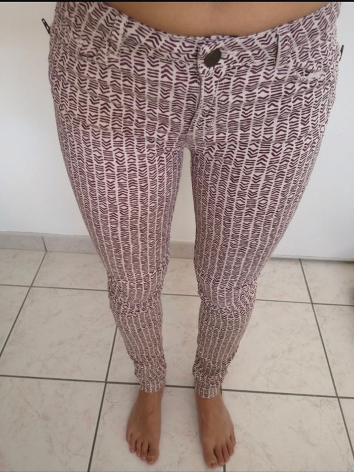 Jean à motifs