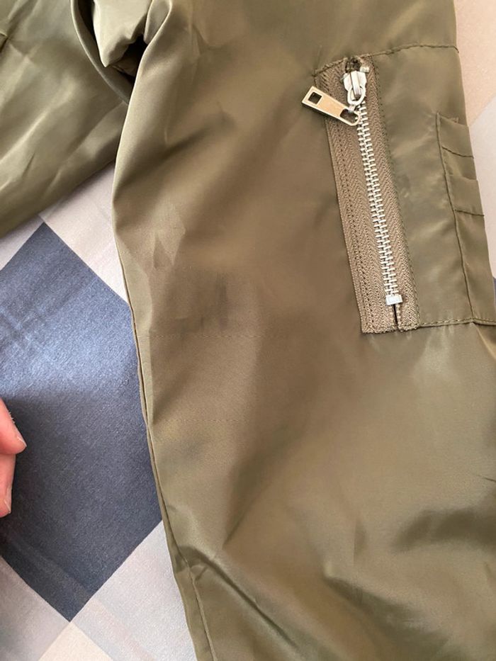 Superbe belle veste bomber  kaki E.Diva taille M - photo numéro 15