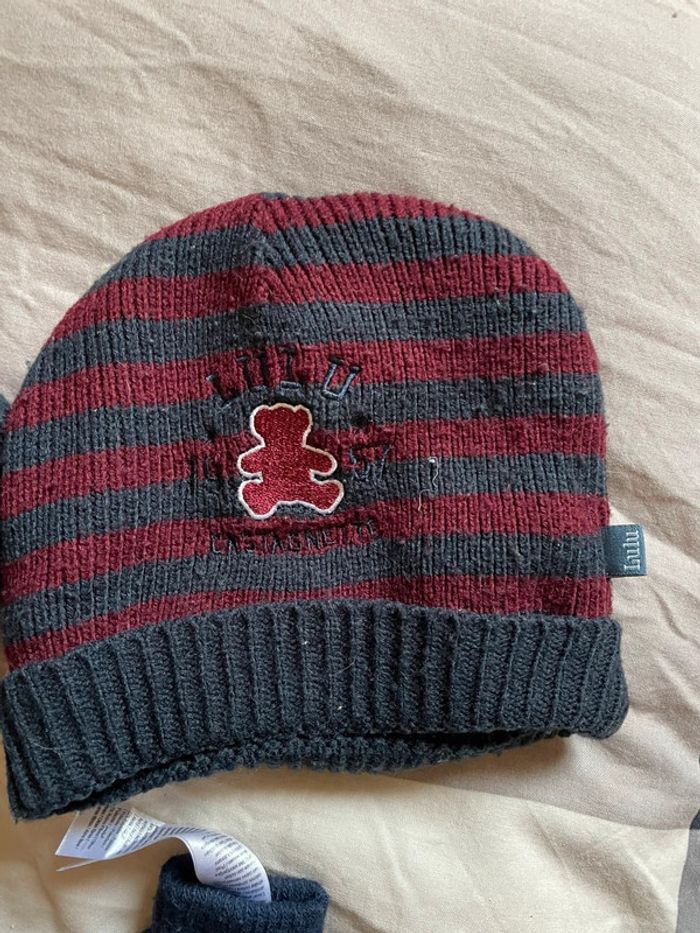 Ensemble hiver Bonnet tour de cou et gant lulu castagnettes - photo numéro 3